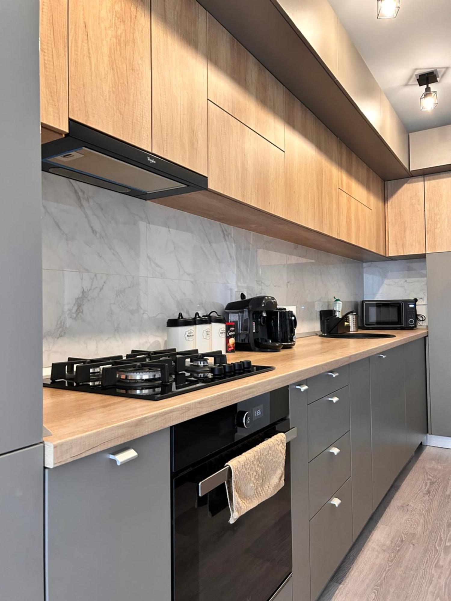 Industrial Style Apartment Bukares Bagian luar foto
