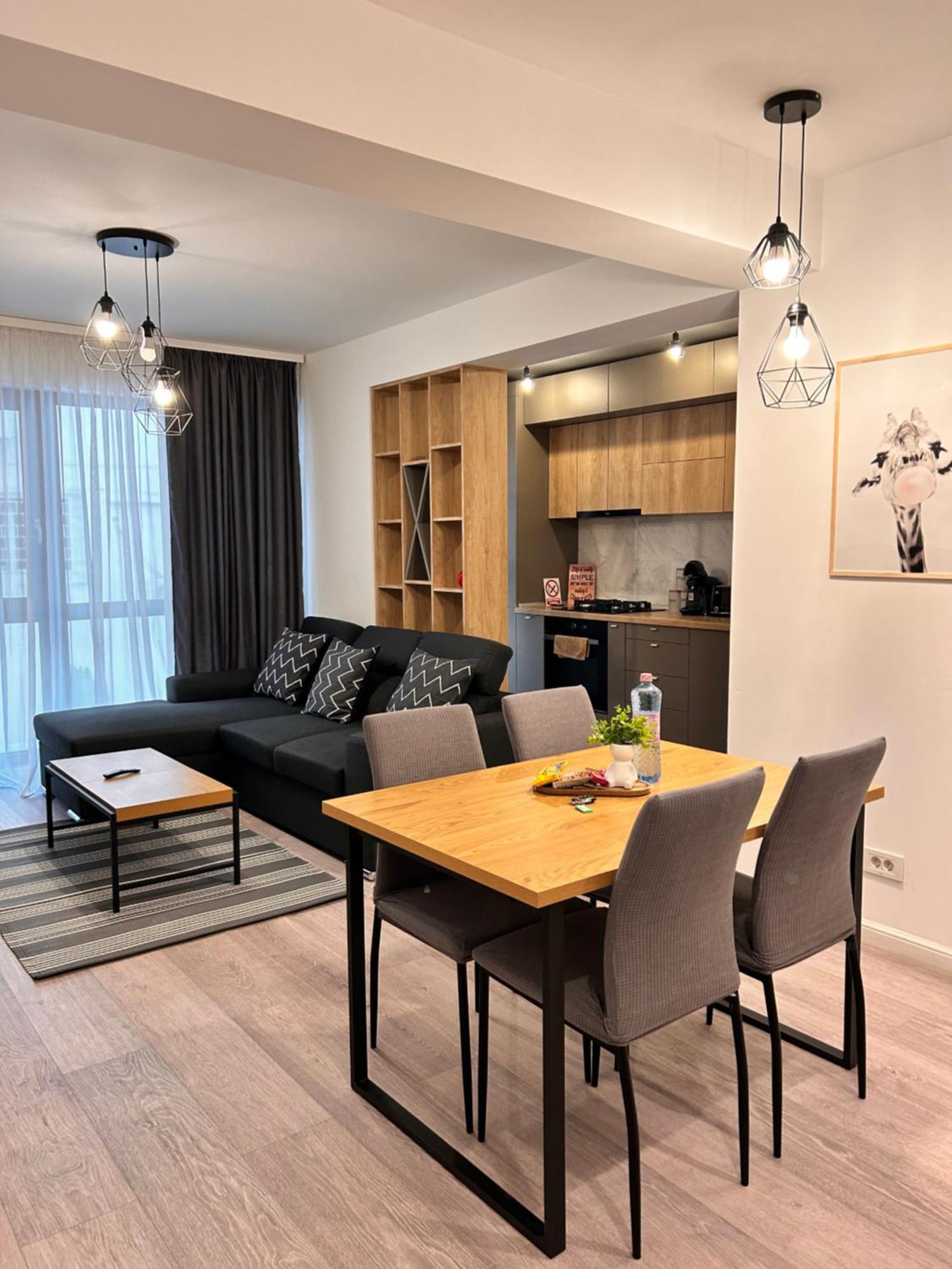 Industrial Style Apartment Bukares Bagian luar foto