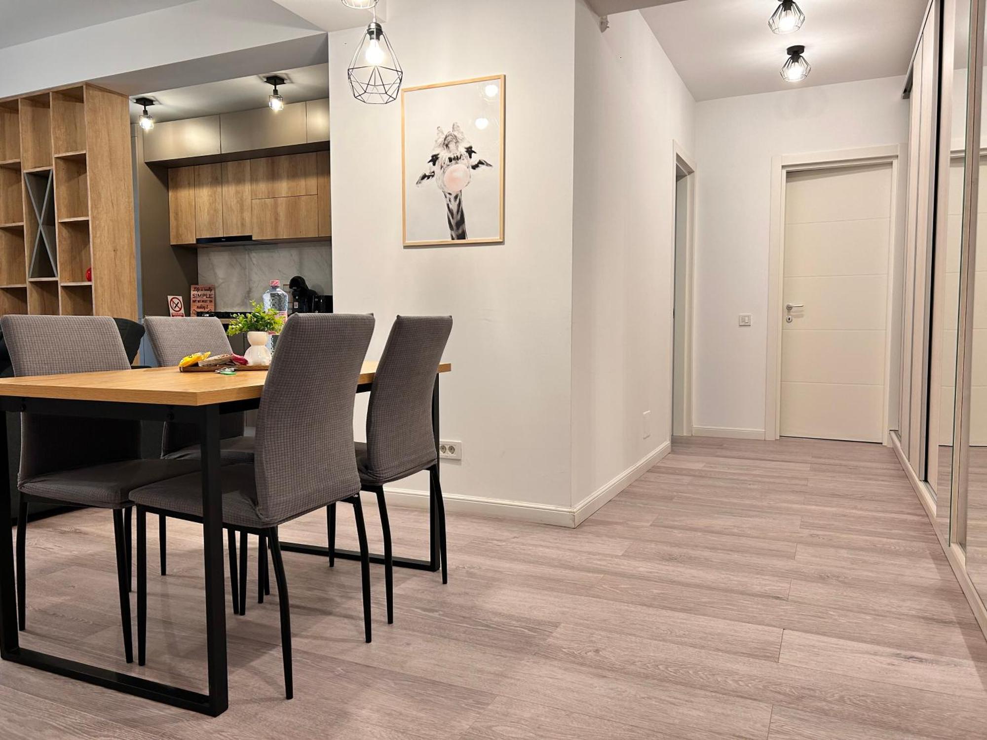 Industrial Style Apartment Bukares Bagian luar foto